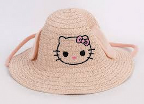 تصویر 1 از کلاه حصیری بچه‌ گانه با بند قابل تنظیم